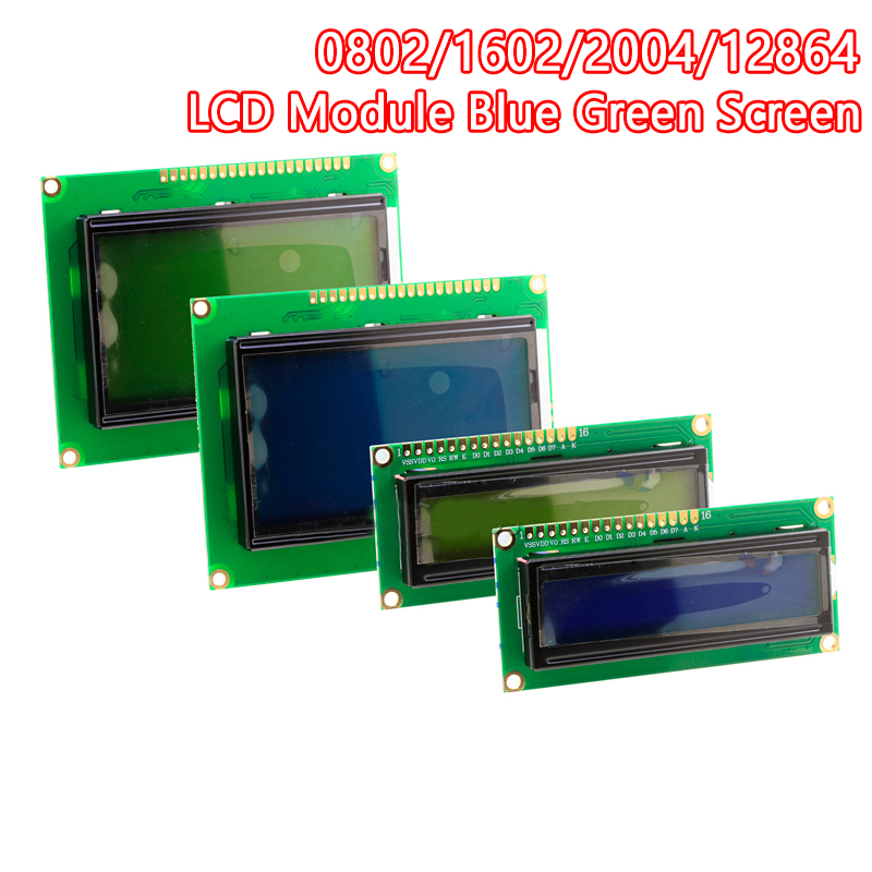 Lcd 1602 - Moduł LCD niebieskie tło Green Screen