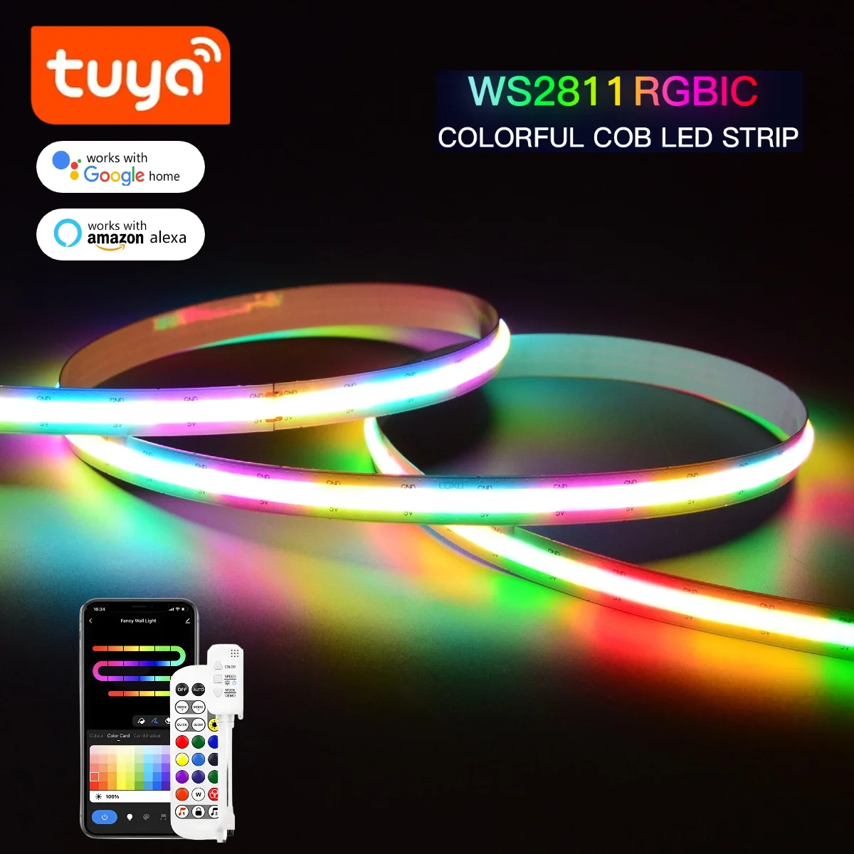 Ws2812B Strip 5V - Inteligentna taśma LED Smart TUYA WS2811