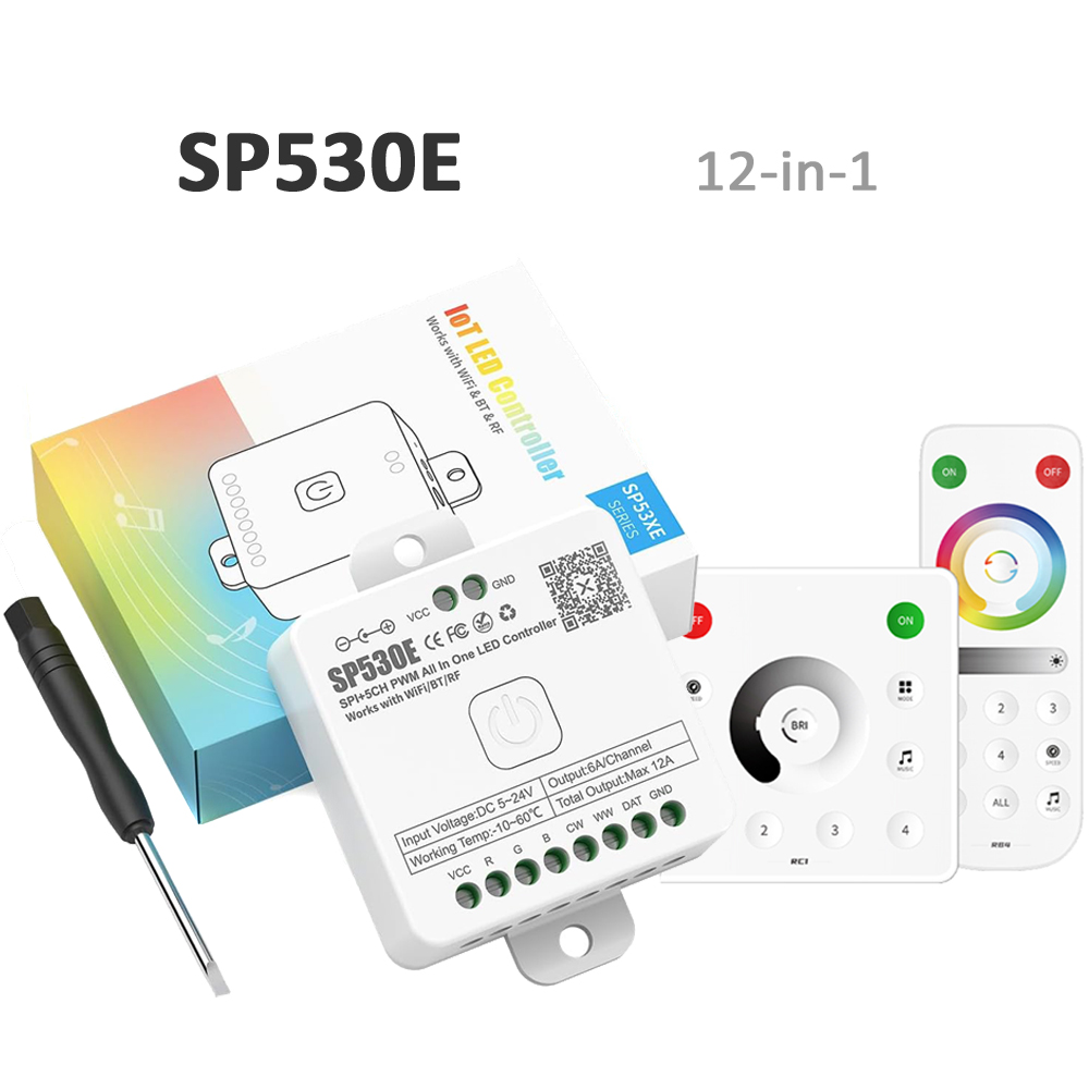 SP530E Wifi Bluetooth Kontrole – Ws2812B Strip 5V recenzja i cena
