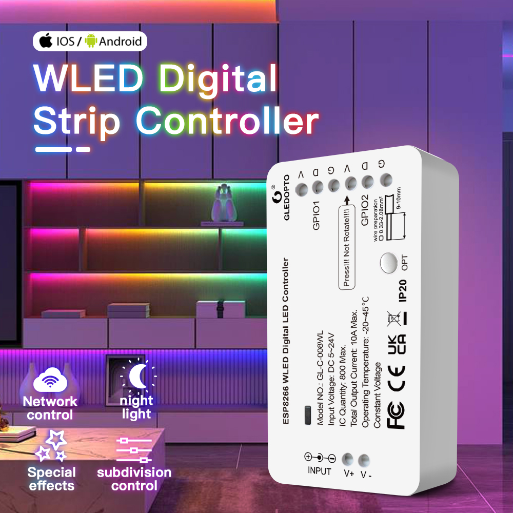 5V-24V WLED RGB RGBW Cyfrowy k – Ws2812B Strip 5V recenzja i cena