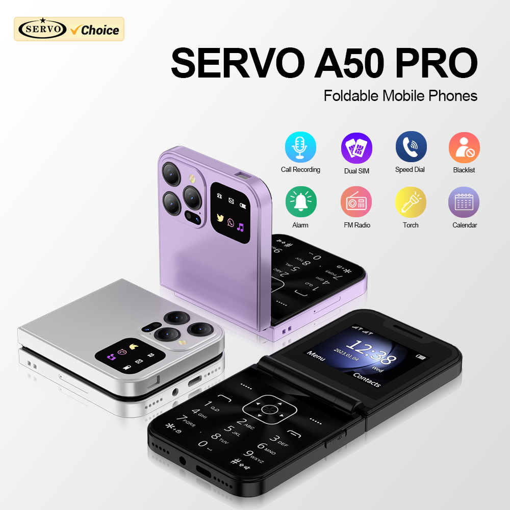 SERVO A50 PRO Flip Telefon kom – Tft Display 2.4 recenzja i cena